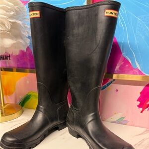 Hunter Women's Classic Black Tall Rain Boots